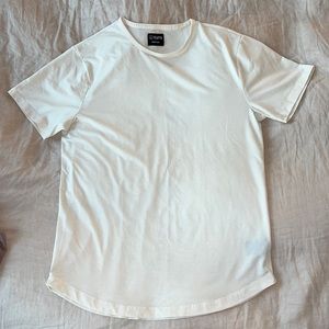 Cuts T-shirt - Curve Hem - Medium - Bone